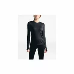 The North Face Warm Poly Womens Thermal Crew- TNF Black