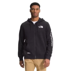 The North Face Brand Proud FZ Mens Fleece Hoodie -Aviator Navy/TNF White -Outlet The North Face Store NF0A3Y9GJK3 W0L