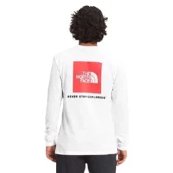 The North Face Long-Sleeve Box NSE Mens Tee -Outlet The North Face Store NF0A4762KT0 R0S 1