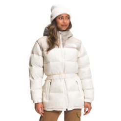 The North Face Womens Nuptse Belted Mid Jacket